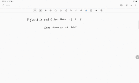 a-card-is-selected-at-random-from-a-deck-of-52-cards-what-is-the-probability-that-it-is-red-and-less-than-10-ace-low-write-answer-as-a-fraction