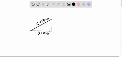 a-right-angle-triangle-has-a-hypotenuse-c-17-m-and-one-of-the-other-sides-equals-to-12-m-calculate-the-angle-between-these-two-sides-of-the-triangle-in-degrees-24278