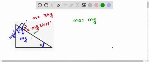 1. A block slides down a frictionless inclined ramp. If the ramp angle ...