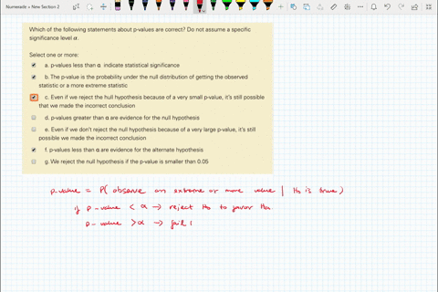 question-10-which-of-the-following-statements-about-p-values-are-correct-do-not-assume-a-specific-significance-level-answer-saved-points-out-of-100-select-one-or-more-p-values-less-than-a-in-00269