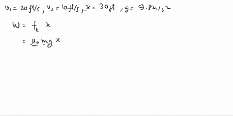 the-block-shown-is-observed-to-have-a-velocity-v1-20-ftsec-as-it-passes-point-a-and-a-velocity-v2-10-ftsec-as-it-passes-point-b-on-the-incline-calculate-the-coefficient-of-friction-i14-betwe-45709