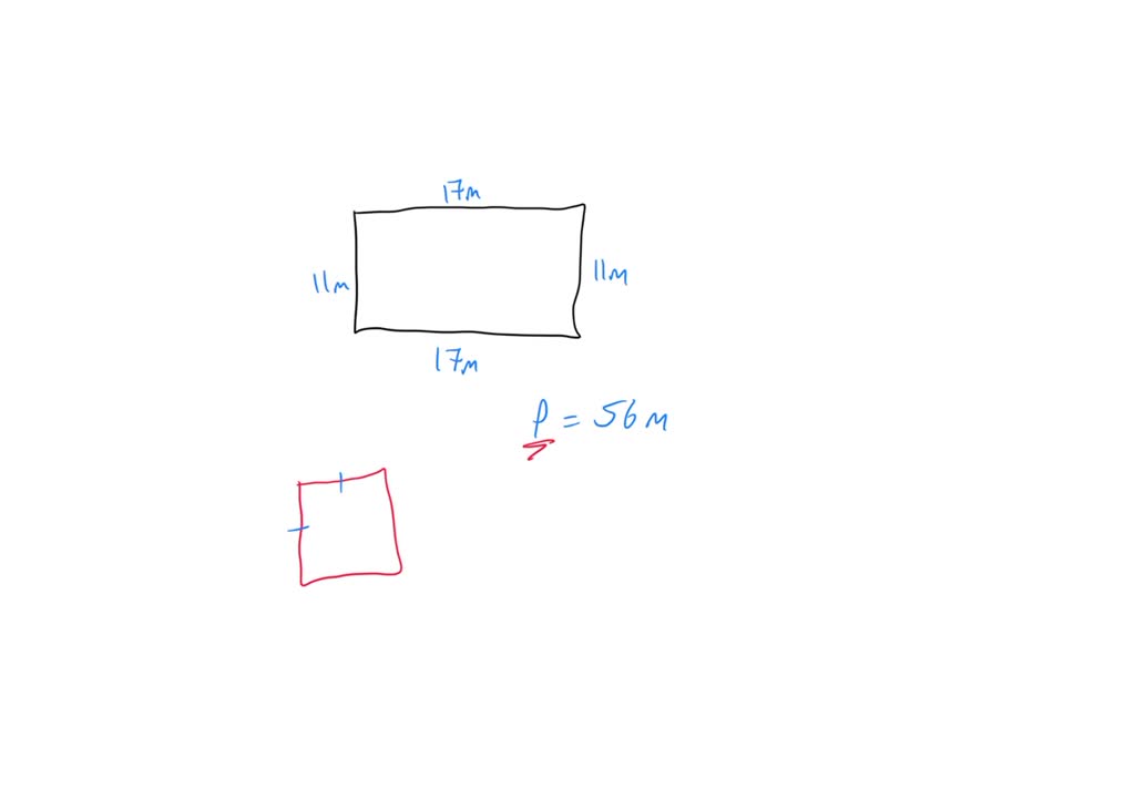 SOLVED: the perimeter of a square is equal to that of a rectangle of ...