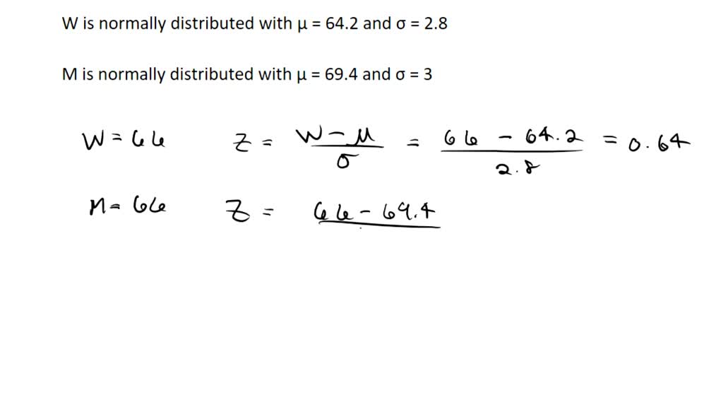 SOLVED Question of 15 he heights of women aged 29 in the United States