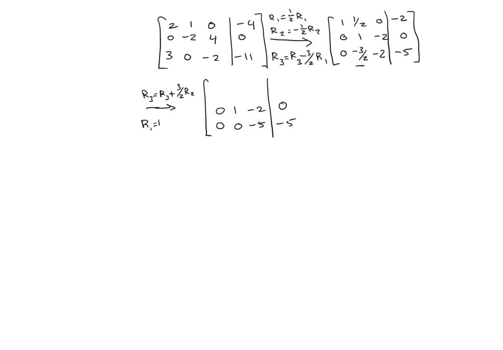 SOLVED Given the system of linear equations 1 + 2x + 3z = 4 3y + 2