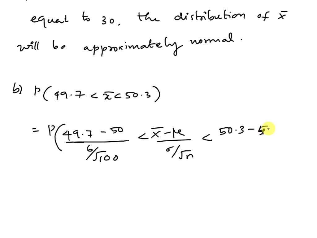 SOLVED A Sample Of N 6 Has A Mean Of M 32 What Is X Find The