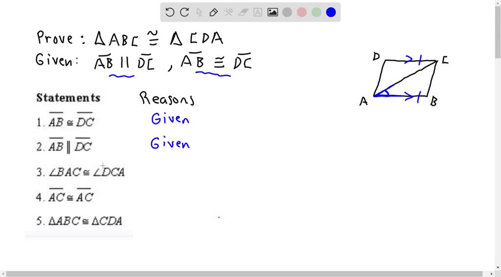 VIDEO Solution: Complete The Proof Using The Given Information ...