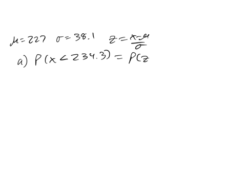 a-population-of-values-has-a-normal-distribution-with-227-and-381-you-intend-to-draw-a-random-sample-of-size-n69-find-the-probability-that-a-single-randomly-selected-value-is-less-than-2343-71226