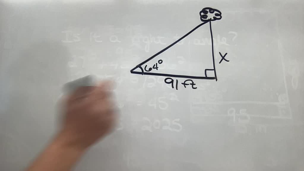 SOLVED: The angle of elevation to a nearby tree from a point on the ...