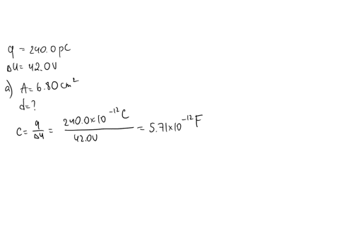 a-parallel-plate-air-capacitor-is-to-store-charge-of-magnitude-2400-pc-on-each-plate-when-the-potential-difference-between-the-plates-is-420-v-a-if-the-area-of-each-plate-is-680-cm2-what-is-89774