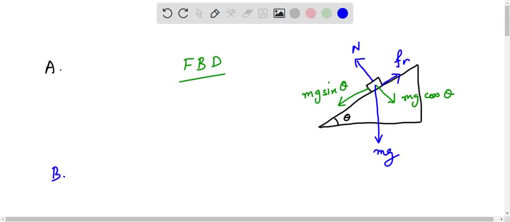 SOLVED: A sled accelerates down an inclined slope. There is friction ...