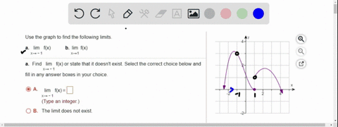 use-the-graph-to-find-the-following-limits-lim-fx-b-lim-fx-xs-1-x-1-find-lim-fx-or-state-that-it-doesnt-exist_-select-the-correct-choice-below-and-x3-fill-in-any-answer-boxes-in-your-choice_-41896