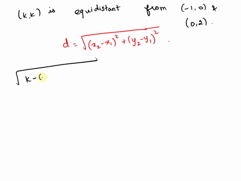 find-the-value-of-k-such-that-k-k-is-equidistant-ftn-10-and-0-2-72783