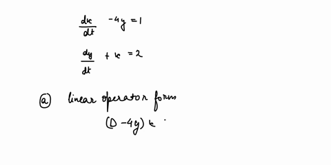 consider-the-system-of-differential-equations-dx-dt-4y-1-d-x-2-a-rewrite-the-system-using-the-differential-operator-notation-b-solve-the-system-of-equations-with-both-xt-and-yt-expressed-in-24686