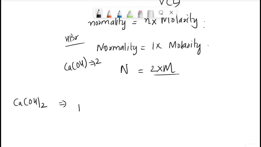 SOLVED An aqueous solution of hydrobromic acid is standardized by