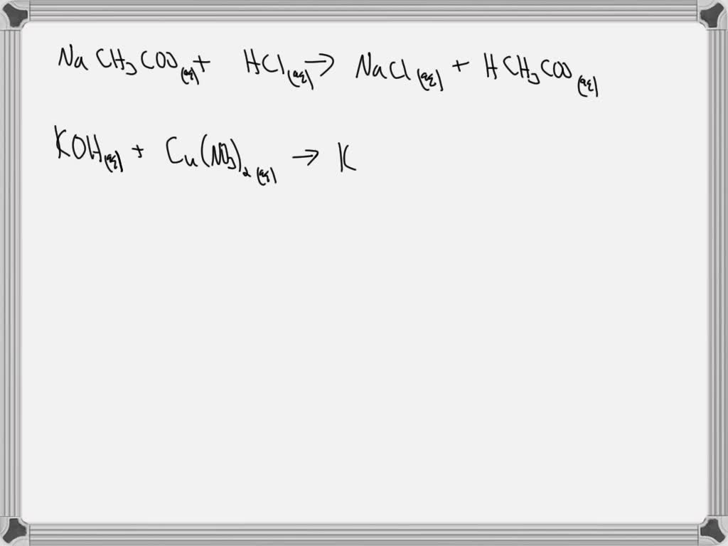 SOLVED: Identify the precipitate that forms when the following solution ...