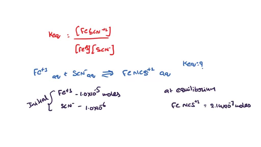 SOLVED: 10) The equilbbnum constant for the following reaction is 207 ...