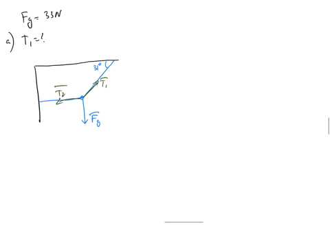 022-part-1-of-2-100-points-consider-the-33-n-weight-held-by-two-cables-shown-below-the-left-hand-cable-is-horizon-tal-31-33-n-a-what-is-the-tension-in-the-eable-slanted-at-an-angle-of-318-an-47092