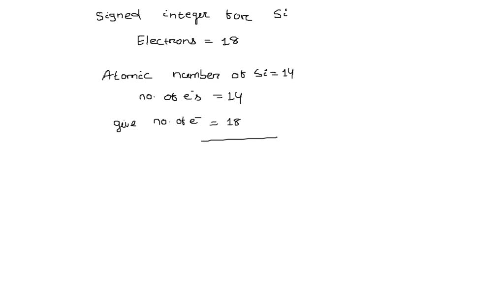 SOLVED Silicon ion with 18 electrons Enter a signed integer. For