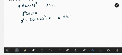 given-the-function-y-kx-23-where-k-is-a-nonzero-constant-find-the-value-of-k-such-that-y-will-have-an-inflection-point-at-x-1-12528