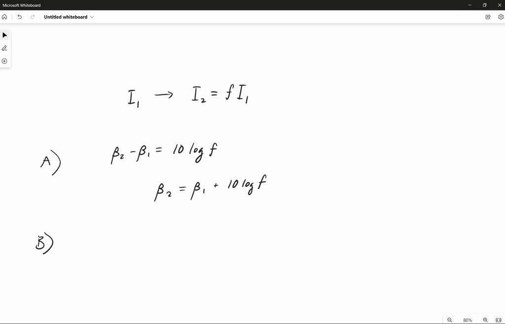 SOLVED: The general formula for the number of decibels corresponding to a  change in sound intensity to I2 relative to the former intensity I1 is:  Î”Î² = Î²2 - Î²1 = 10