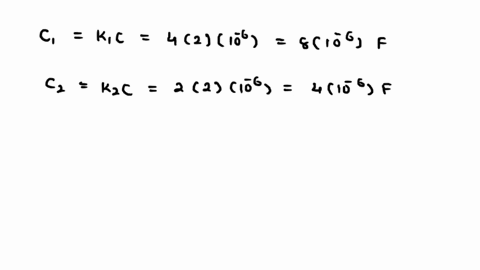 two-capacitors-c1-and-c2-are-connected-in-series-to-a-12-v-battery-as-shown-in-the-sketch_-each-has-a-dielectric-filling-the-volume-between-the-plates-with-k1-40-and-k2-20-without-a-dielectr-91254