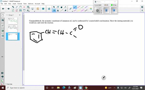 cinnamaldehyde-the-aromatic-constituent-of-cinnamon-oil-can-be-synthesized-by-a-mixed-aldol-conclens-26332