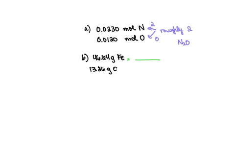 give-the-empirical-formula-of-each-of-the-following-compounds-if-a-sample-contains-the-following-quantities-of-each-element-type-your-answer-using-the-format-co2-for-co2-a-00230-mol-nitrogen-51373