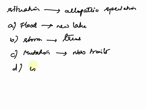 which-situation-would-most-likely-lead-to-allopatric-speciation-a-a-flood-causes-the-formation-of-a-52016