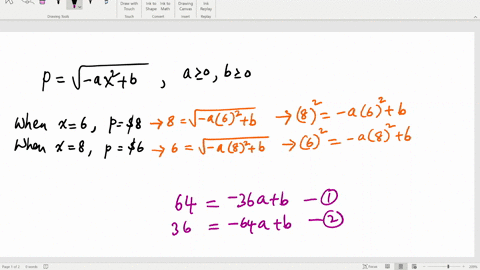 assume-that-the-demand-function-for-a-certain-commodity-has-the-form-psqrt-a-x2b-quada-geq-0-b-geq-2-84386