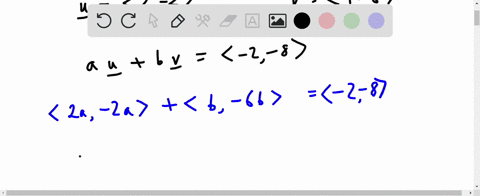 given-vector-u-2-2-andv-1-6-find-a-linear-combination-of-the-vectors-u-and-v-ofthe-form-au-bv-that-would-result-in-the-vector-2-8-19312