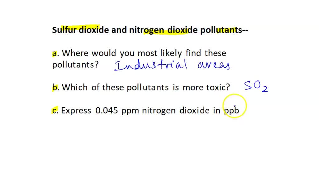 SOLVED Necrosis in plants is caused by (A) Nitrogen dioxide (C