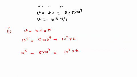 an-electron-moving-with-a-velocity-of-5-x-104-ms-enters-into-a-uniform-electric-field-and-acquires-a-uniform-acceleration-of-104ms2-in-the-direction-of-its-initial-motion-i-calculate-the-time-in-which