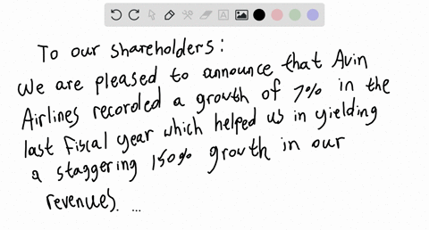 part-of-your-companys-annual-report-is-a-letter-to-shareholders-that-provides-a-ceos-perspective-on-the-current-state-of-your-business-now-that-you-have-formalized-your-strategy-and-become-a-71248