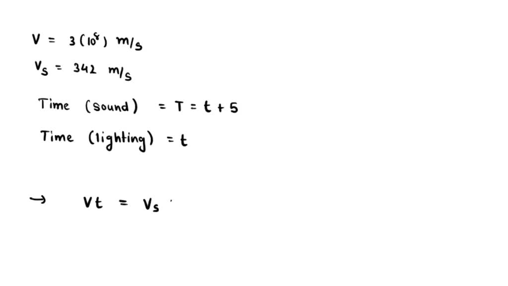 SOLVED Lightning storm creates both lightning and thunder. You see the