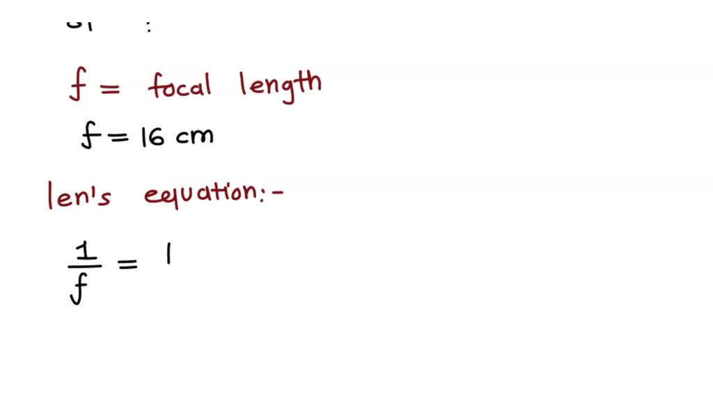 SOLVED: By definition; the magnification of lens is given by the ratio ...