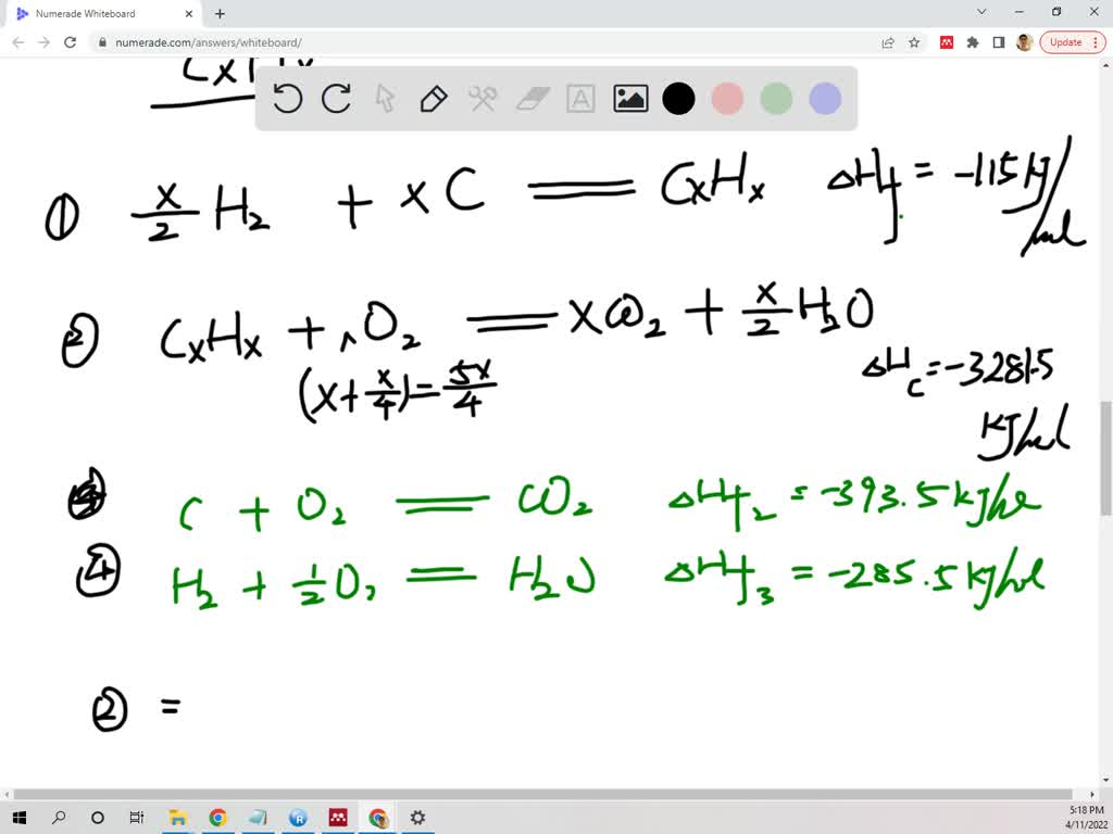 SOLVED A certain hydrocarbon of the molecular formula CxH2x has a