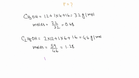 1-at-200c-the-vapor-pressure-of-ethanol-is-450-torr-and-the-vapor-pressure-of-methanol-is-920-torr-what-is-the-vapor-pressure-at-200c-of-a-solution-prepared-by-mixing-220-g-methanol-and-590-90527