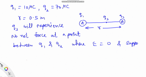 there-are-two-charges-q1-10-c-and-q2-70-c-placed-05-m-apart-and-fixed-in-place-q1-is-on-the-left-and-q2-is-on-the-right-how-far-from-q2-should-q3-be-placed-so-that-it-experiences-no-force-q3-93806