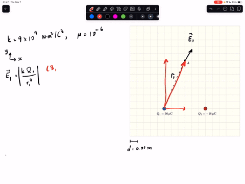 the-positions-of-q_1-and-q_2-are-fixed-as-shown-one-grid-unit-is-001-m-angles-are-measured-anti-clockwise-from-the-positive-x-horizontal-axis-use-k9-times-109-fracmathrmn-mathrmm2mathrmc2-for-calcul-2