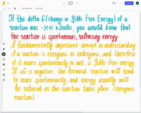 if-the-delta-g-change-in-gibbs-free-energy-of-reaction-was-3145-kjoules-you-would-know-that-the-reaction-is-spontaneous-releasing-energy-the-products-have-more-free-energy-than-the-reactants-51155