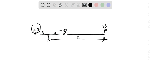 ii-determine-the-direction-and-magnitude-of-the-electric-field-at-the-point-p-in-fig-16-56-the-charges-are-separated-by-distance-2a-and-point-p-is-distance-from-the-midpoint-between-the-two-54816