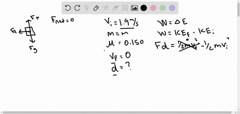 a-box-is-given-a-push-across-a-horizontal-surface-the-box-has-a-mass-m-the-push-gives-it-an-initial-speed-of-190-ms-and-the-coefficient-of-kinetic-friction-between-the-box-and-the-surface-is-51866