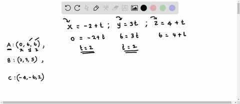 which-of-the-following-points-lies-on-the-line-given-by-the-following-parametric-equations-r-t-y-3t-24t-a-066-b-235-c-4-62-18008