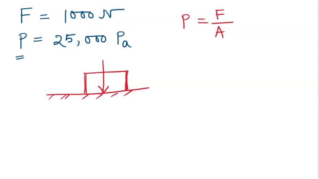SOLVED A box that weighs 1000 N is at rest on the floor. If the pressure exerted by the box on