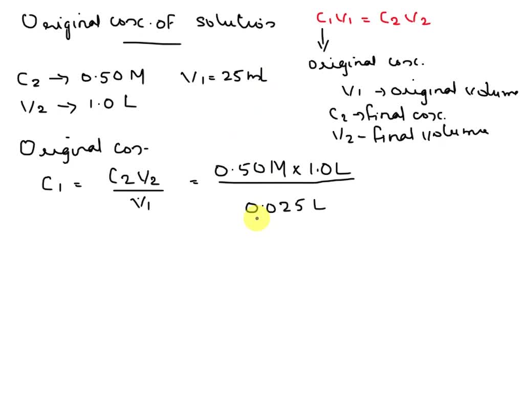 SOLVED Calculate the concentration when 40 uL of distilled water is