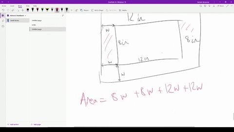 a-picture-8-in-by-12-in-is-placed-in-a-frame-which-has-a-uniform-width-if-the-area-of-the-frame-is-equal-ti-the-area-of-tje-picture-find-the-width-of-the-frame-54397
