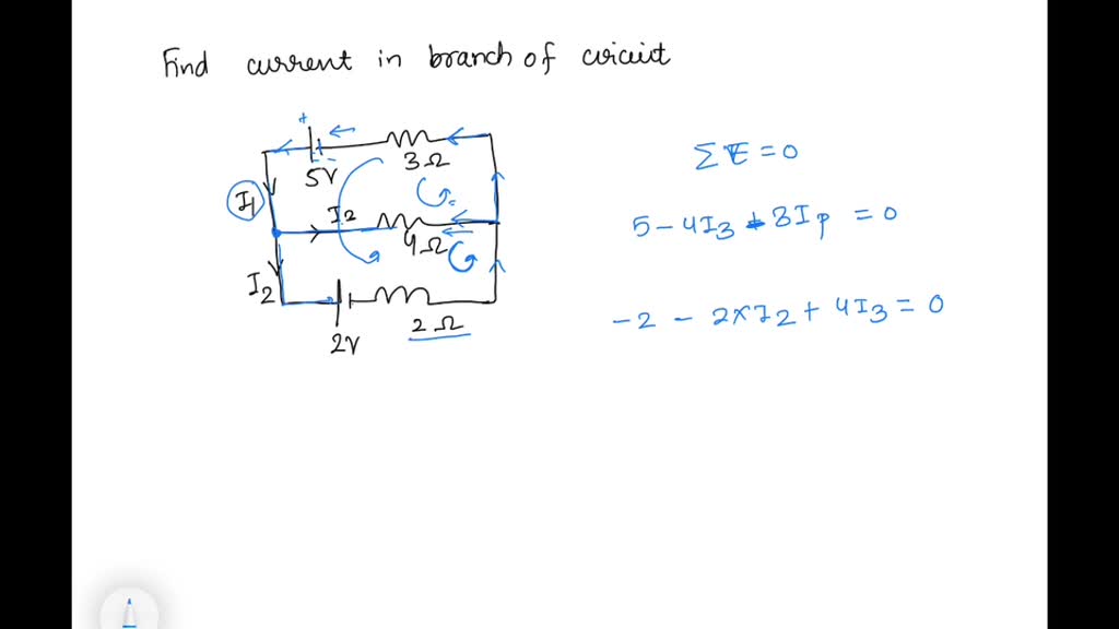 SOLVED Calculate the main branch current in the circuit given below