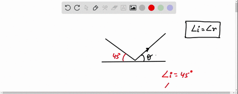light-incident-on-a-surface-at-an-angle-of-45-undergoes-diffused-reflection-at-what-angle-will-it-reflect-79929