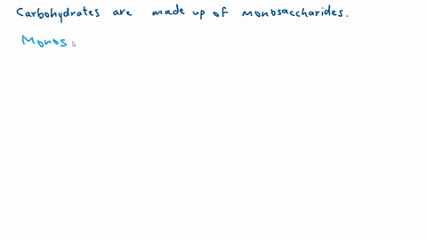 what-are-the-monomers-of-all-carbohydrates