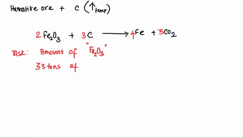 pure-iron-fe-can-be-produced-from-an-called-hematite-fe-_-oy-by-reaction-with-carbon-at-high-temperatures_-2-fezo3-3c-_-4fe-3c02-how-many-tons-of-hematite-must-react-with-carbon-if-an-iron-c-25738